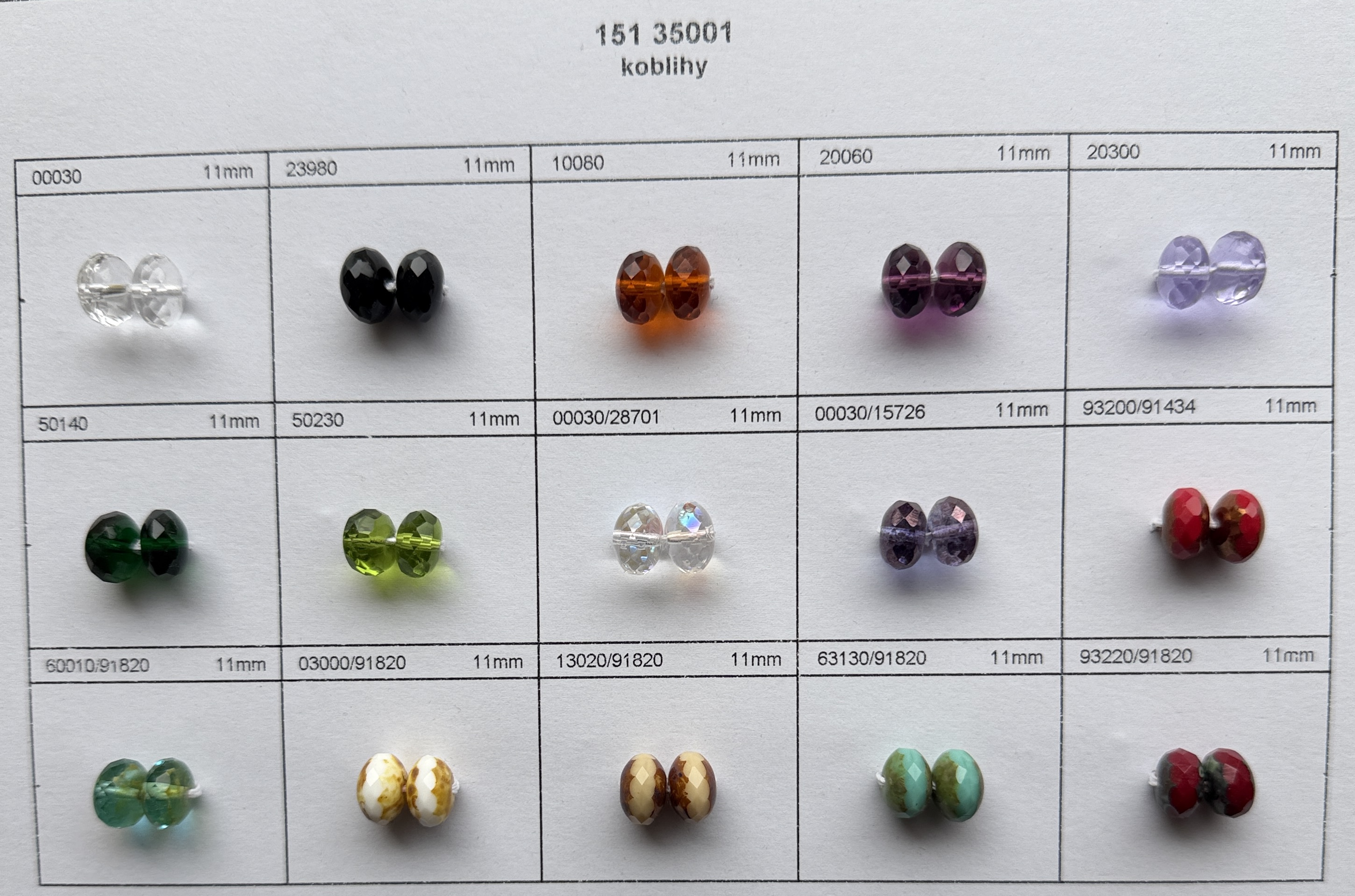 C-151 35001 9mm rondels coatings